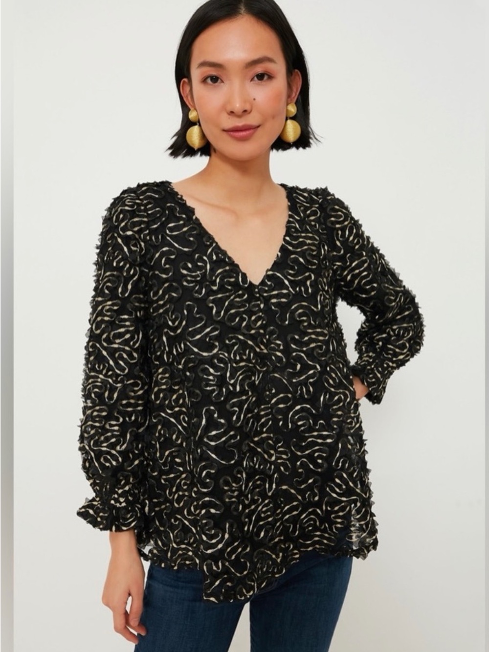 Tuckernuck Nightly Organza Easton Blouse
